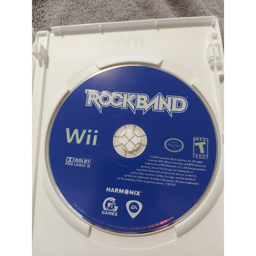 Rock Band Video Game for Nintendo Wii Complete With‎ Manual Tested & Working